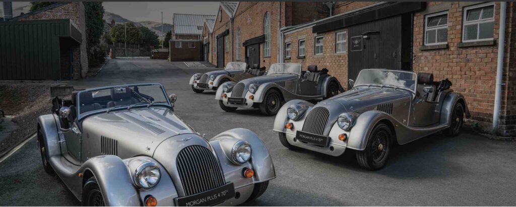 The Business Magazine article image for: Morgan Cars finishes first four of 20-run anniversary car