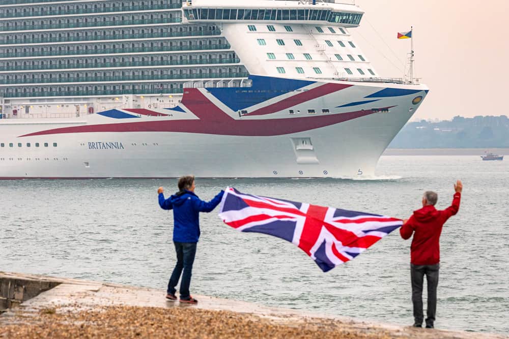 P&O Cruises welcomes first guests in 15 months as Britannia sets sail