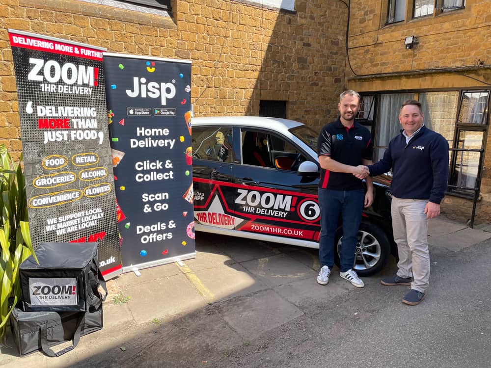 Jisp is partnering with Zoom 1hr Delivery to provide retailers with a fleet of drivers