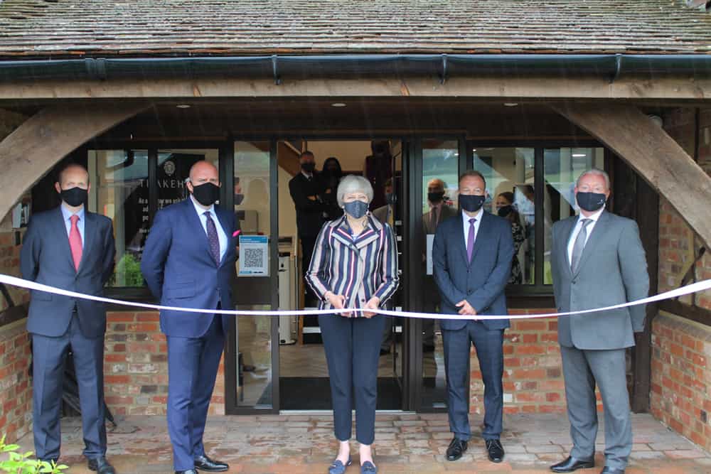 Theresa May MP opened Thames Valley office of zero-carbon placemaker