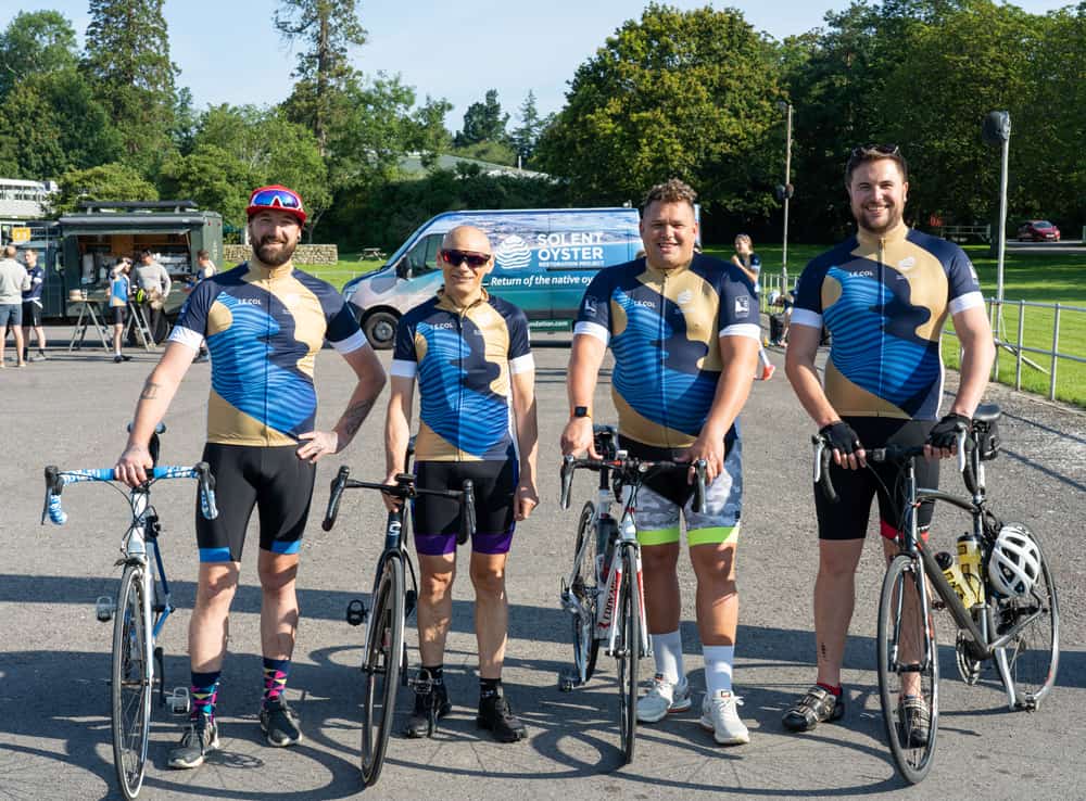 The Business Magazine article image for: Sunseeker team takes on Blue Marine cycle challenge