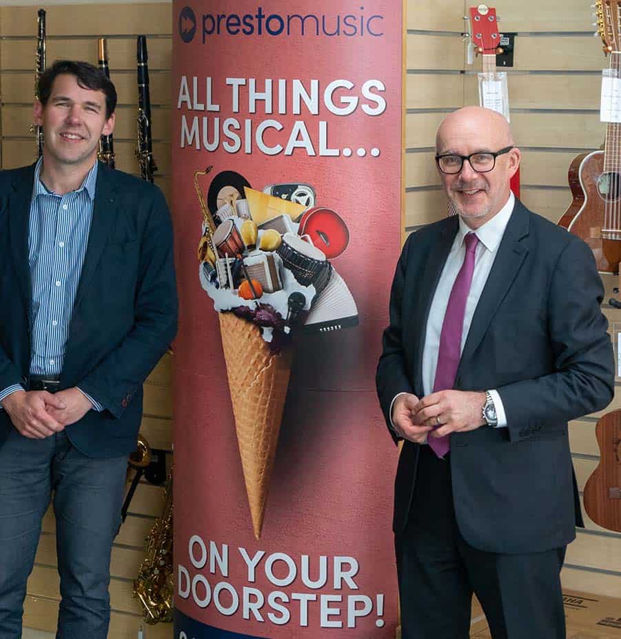 The Business Magazine article image for: Leamington Spa music business celebrates 20th anniversary with visit from MP
