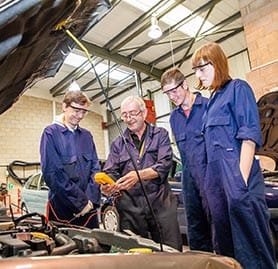 The Business Magazine article image for: Warwickshire college group partners with car dealer network to support motor vehicle students