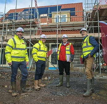 The Business Magazine article image for: Gloucester building company welcomes MP to its zero carbon homes site in Tickenham