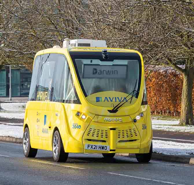 The Business Magazine article image for: New satellite-guided autonomous passenger shuttle service trialled at Harwell Campus, Oxfordshire