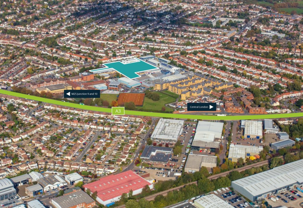 The Business Magazine article image for: Plans submitted for Red Lion Road Business Park in Tolworth
