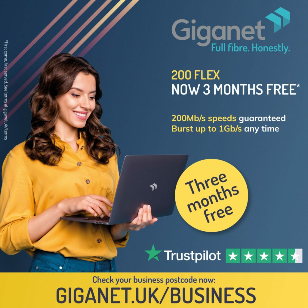 The Business Magazine article image for: Businesses Urged to Take Advantage of Limited Availability Three-Months Free Internet with Giganet