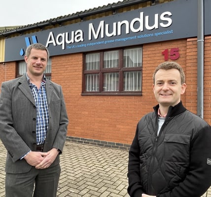 The Business Magazine article image for: Kitchen waste specialist Aqua Mundus invests £240,000 in new centre of operations, aided by property agent John Truslove