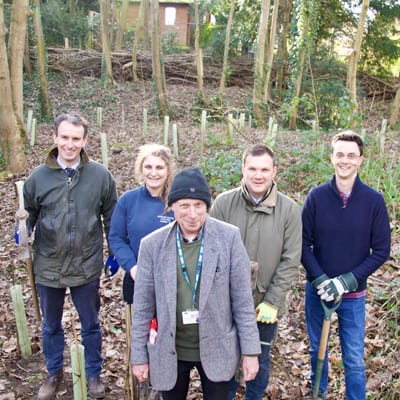 The Business Magazine article image for: Cirencester firm Moore Allen & Innocent plants 175 trees to celebrate 175 years