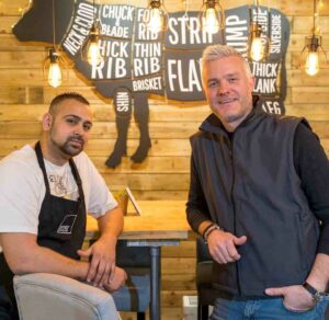 Arthur Knights and Ross Sanders, co-founders of Strip Steak House.
