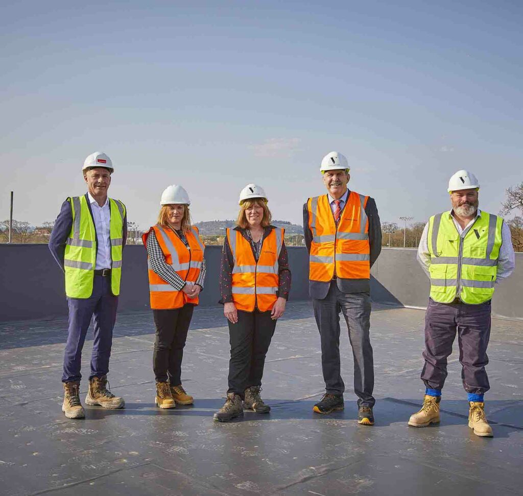 The Business Magazine article image for: Hartpury marks construction milestone at new catering hub project