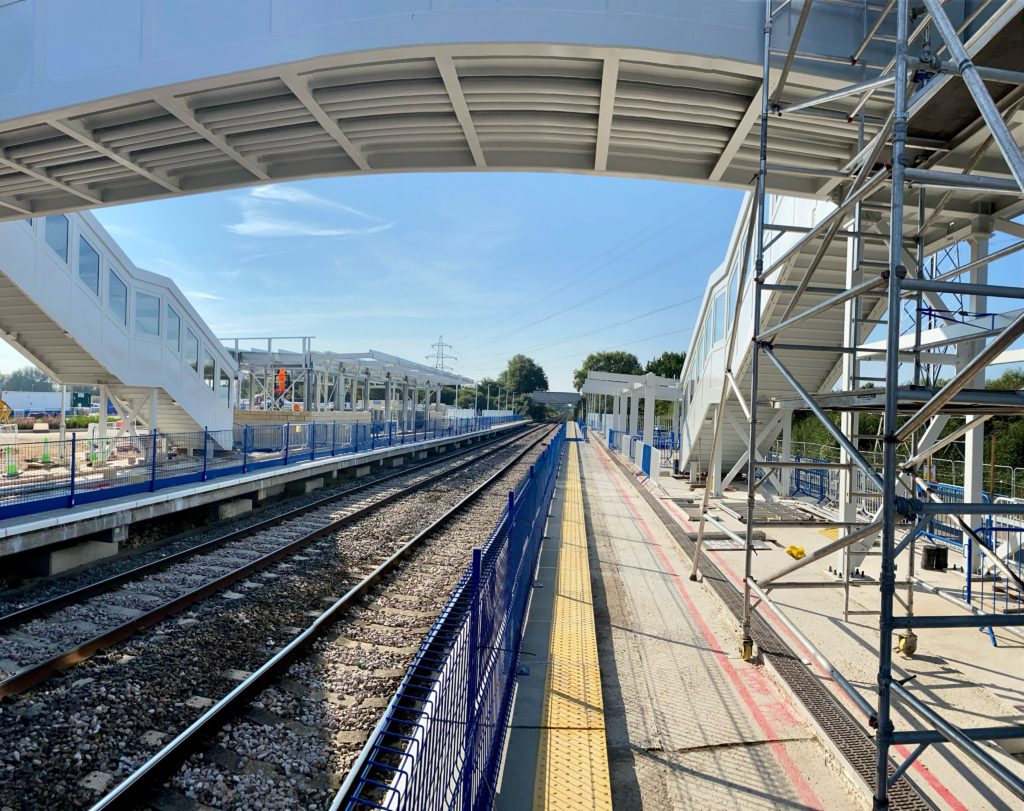 Reading's Green Park station is nearing completion