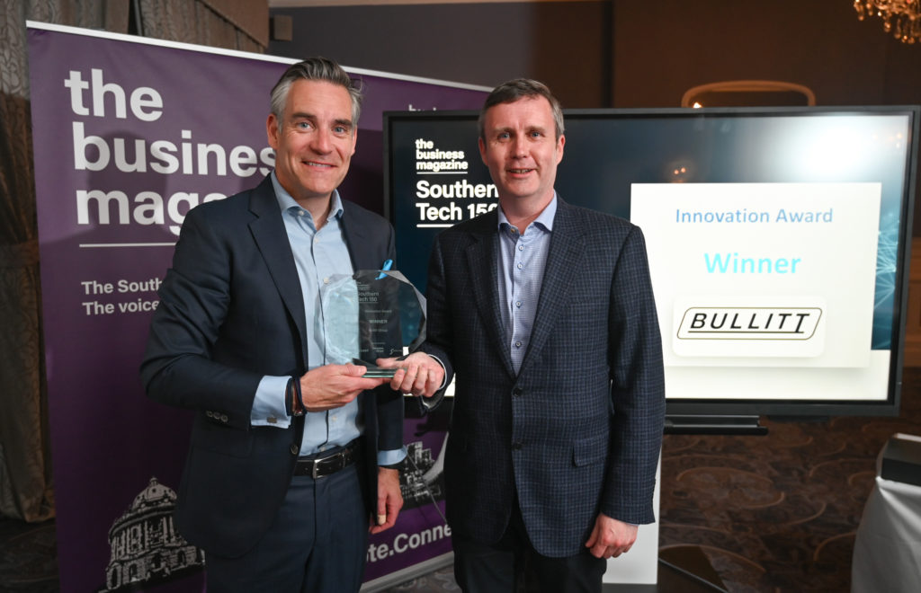 Nathan Vautier, CEO of Bullitt Group (left), with Simon MacDonald from sponsor RSM UK