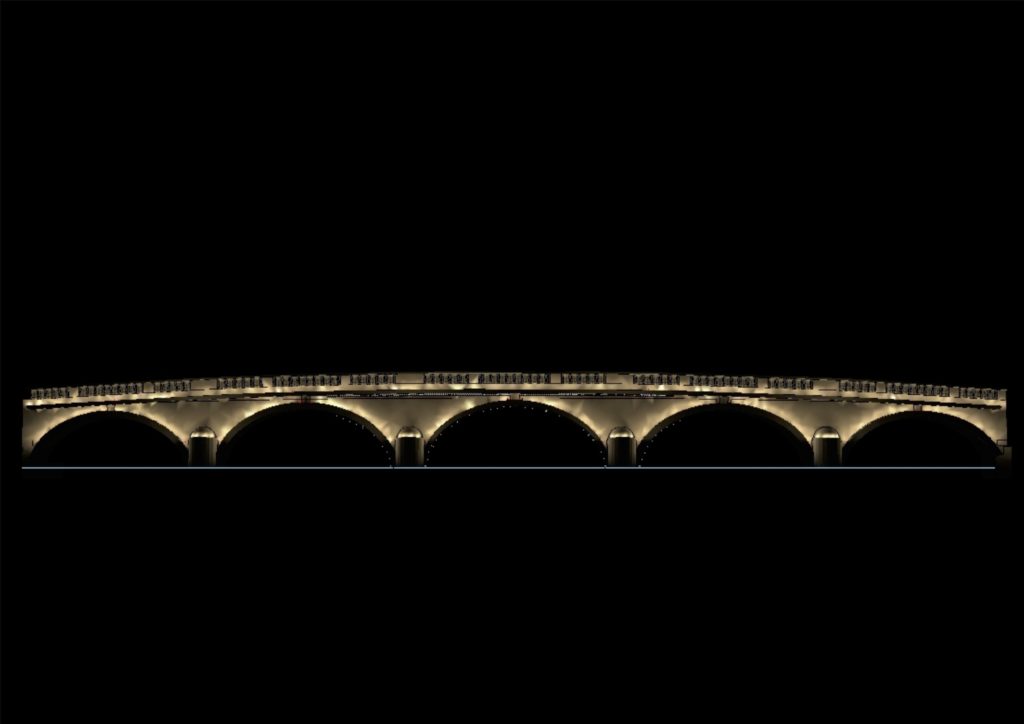 The proposed Make Henley Shine illumination on Henley Bridge