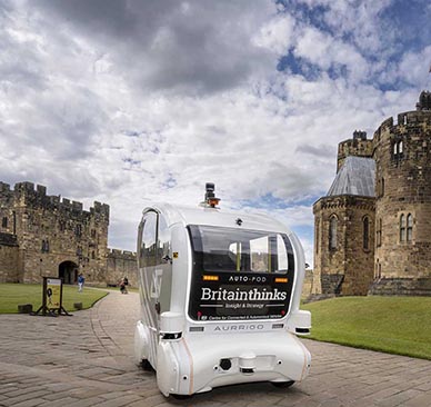 The Business Magazine article image for: A great day out for Aurrigo as it takes its self-driving cars to Northumberland