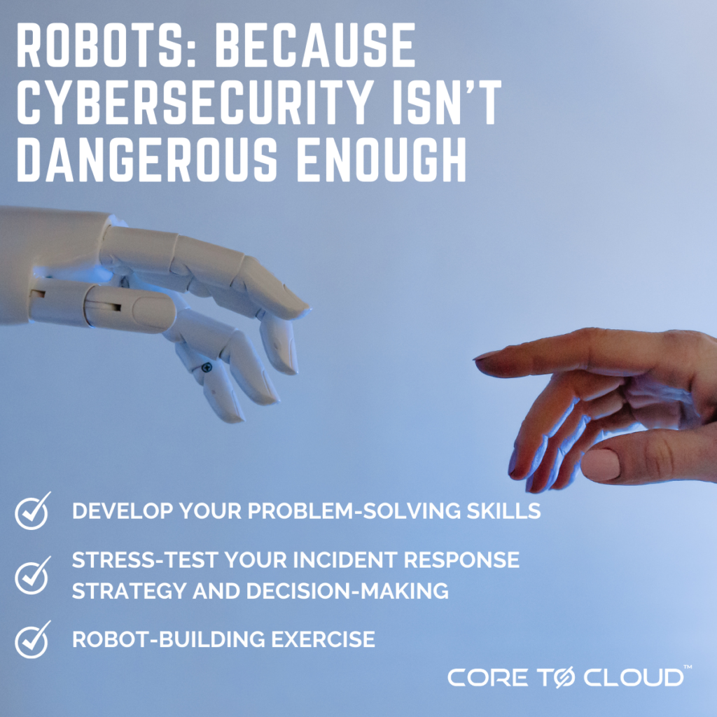 The Business Magazine article image for: It's time to put your incident response plan to the test. Join Core to Cloud on June 16th - Robots: Because cybersecurity is not dangerous enough event