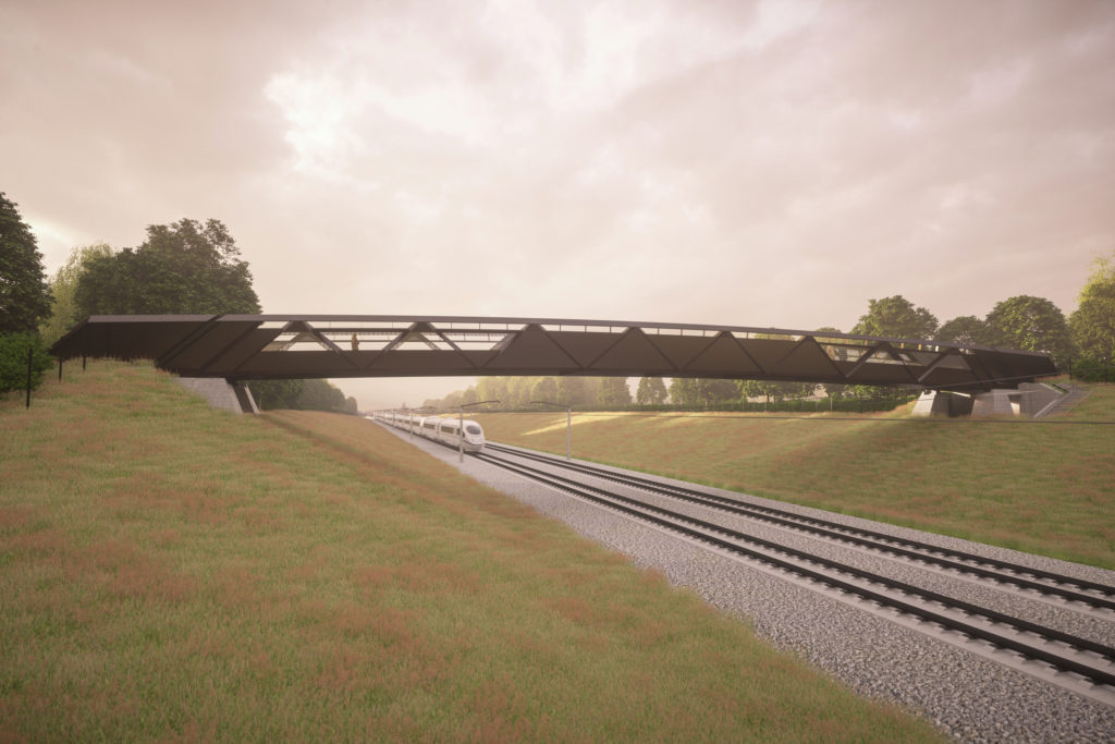 The Business Magazine article image for: HS2 rural footbridge designs revealed