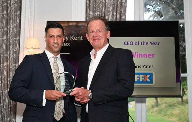 The Business Magazine article image for: Chris Yates of Kent’s FFX wins CEO of the Year