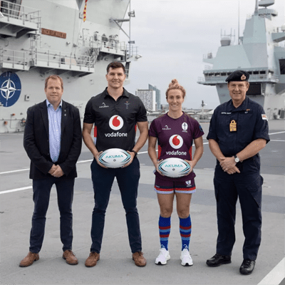 The Business Magazine article image for: Vodafone Business announces new partnership with UK Armed Forces Rugby Union
