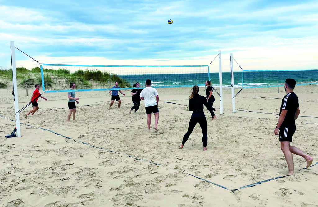 MSP Capital Team volleyball on the beach