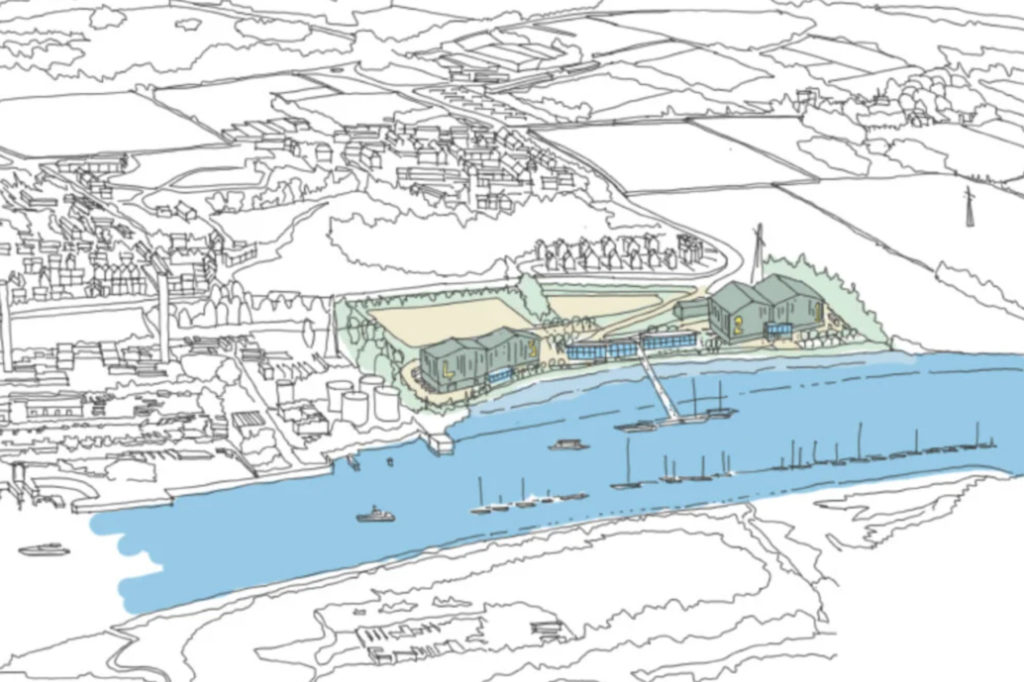 The proposed Isle of Wight film studios
