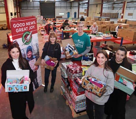The Business Magazine article image for: Samaritan's Purse move into new Coventry premises for Christmas shoebox appeal
