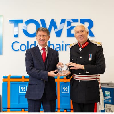 The Business Magazine article image for: Lord Lieutenant presents Tower Cold Chain with Queen's Award