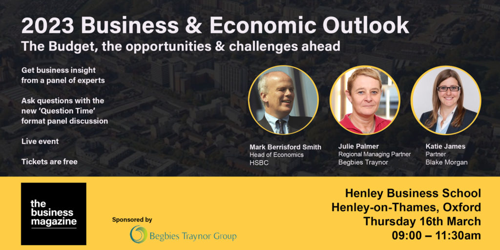 The Business Magazine article image for: 2023 Business & Economic Outlook – The Budget, The Opportunities & Challenges Ahead sponsored by Begbies Traynor