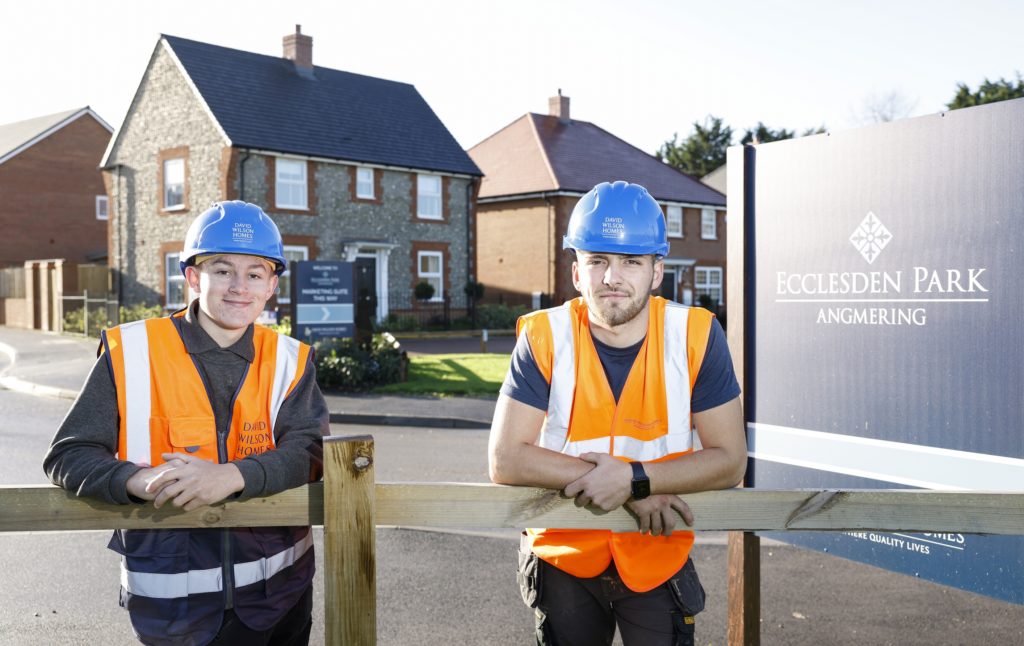 The Business Magazine article image for: Angmering’s David Wilson Homes gives apprentices opportunity at Ecclesden Park Development