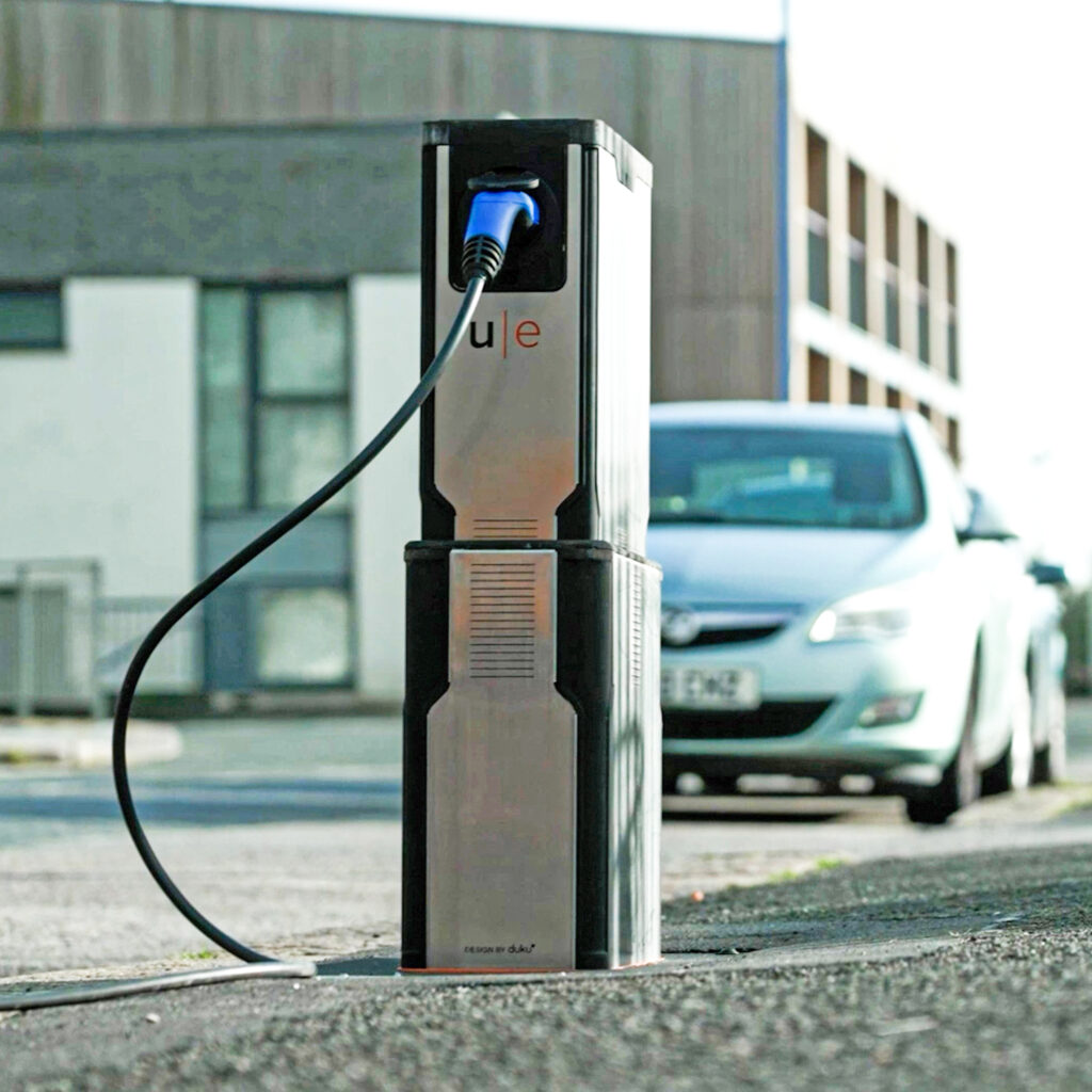 UE ONE – The world’s 1ST pop-up EV charger