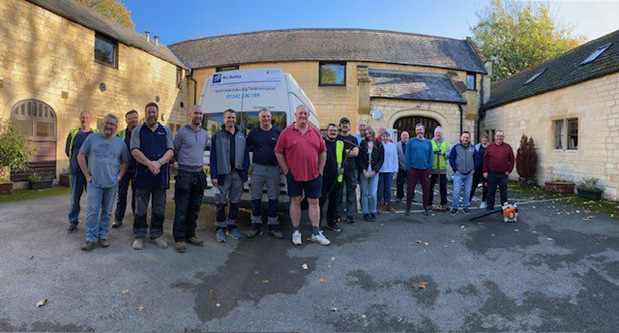 The Business Magazine article image for: Engineering staff and apprentices support Gloucestershire hospice's plans to ‘go green’