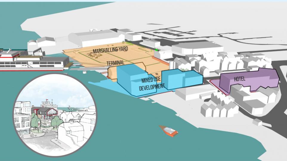 The Business Magazine article image for: Red Funnel's Isle of Wight car ferry terminal redevelopment plans go to public consultation
