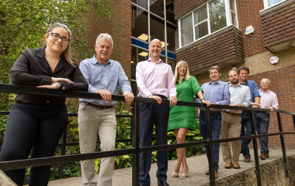 Bruton Knowles staff at the new Wimborne office - picture contributed