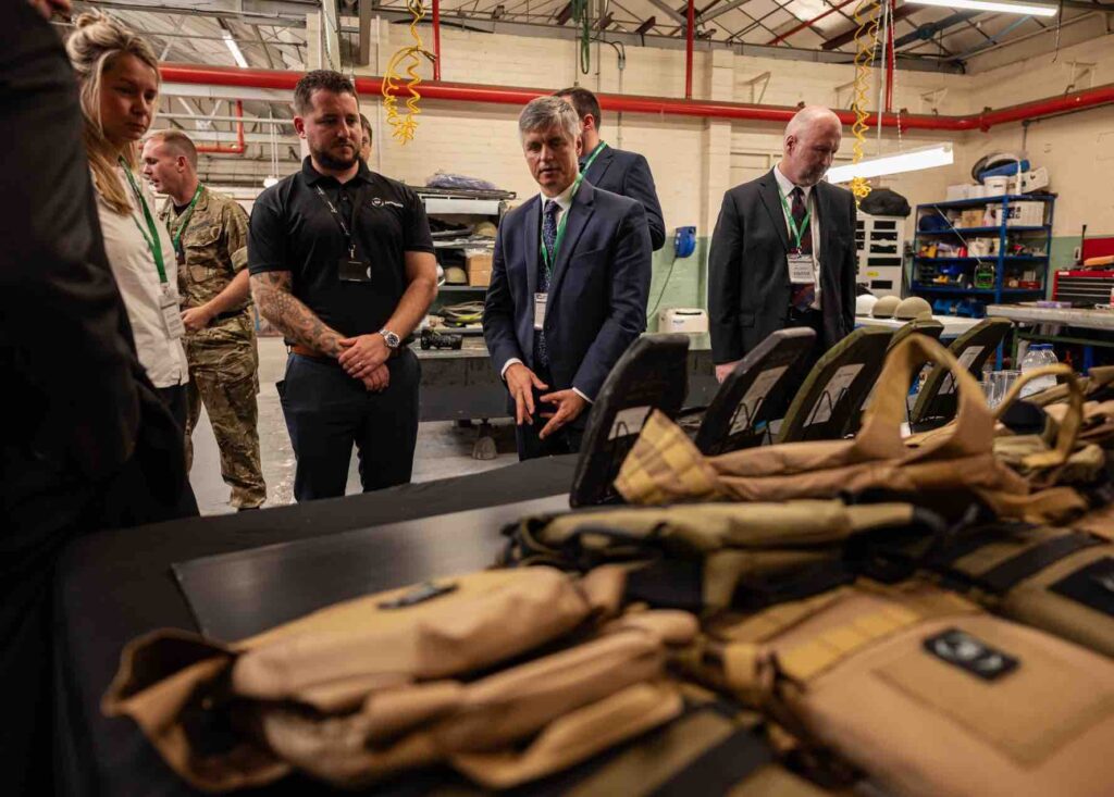 The Business Magazine article image for: Ukraine ambassador visits Coventry's NP Aerospace to thank staff for manufacturing armour