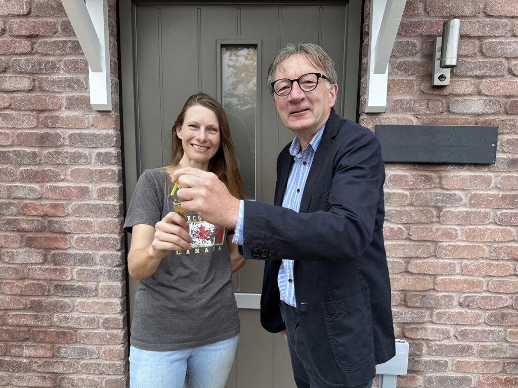 The Business Magazine article image for: Praise for hero builders who tackled blaze as White Horse Housing Association welcomes first tenant at village development