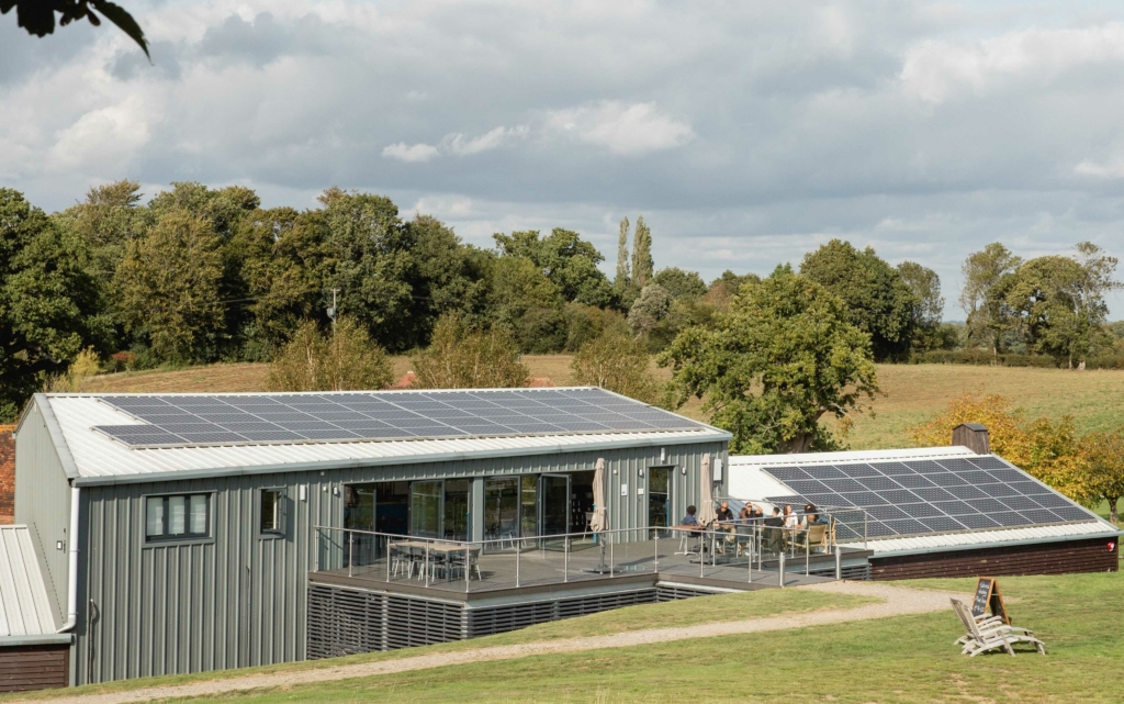 The estate's 159 solar panels generates enough power for its needs with the surplus sold to Good Energy - picture contributed