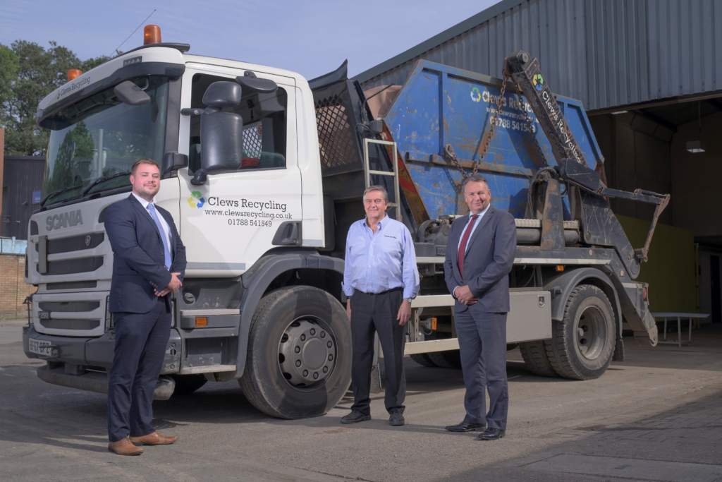 From left: Adam Plumb (CW Growth Hub), Richard Clews (Clews Recycling) and Craig Humphrey (CW Growth Hub) - picture contributed
