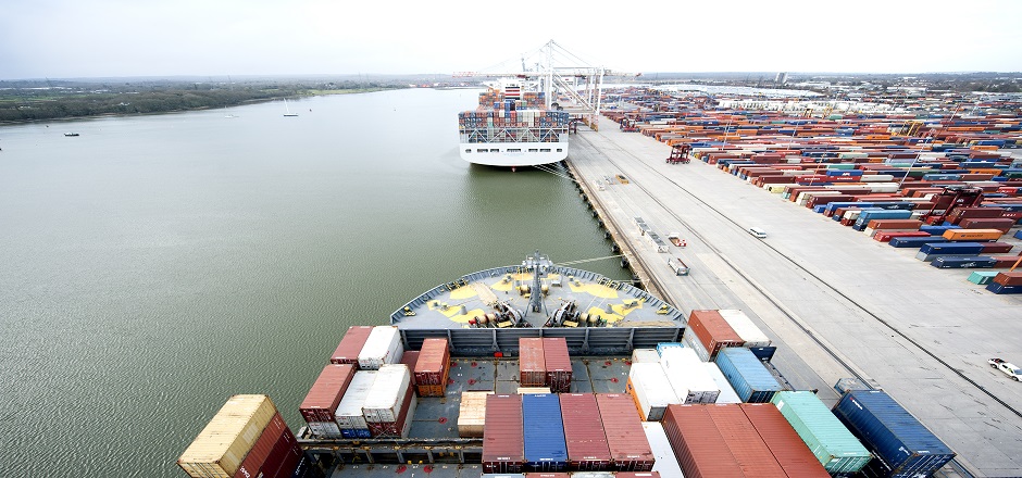 Exports remain key for the region, pictured is the Port of Southampton 