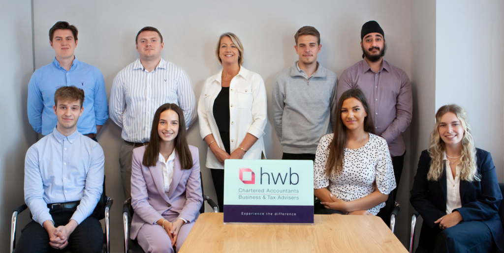 HWB managing director Tracy Jenkins, centre, with some of the firm’s latest recruits. Standing, second from left, is Adrian Latoszewski. Standing, far left, is Aaron Hatter. Standing, second from right, is Jack Somerton. Standing, far right, is Dalbir Bhullar. Seated, from left: Cohan Lewis, Olivia Ridout, Izzy Borisova, Sophie Taylor - picture contributed