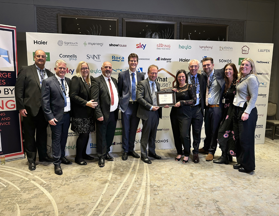 The Business Magazine article image for: Freeman Homes wins top national industry award for Small Housebuilder of the Year