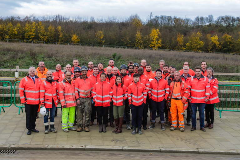 Laing O'Rourke's Oxford North site team - picture contributed