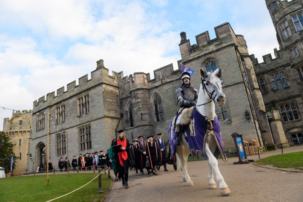 A procession was led by a knight on horseback - picture contributed