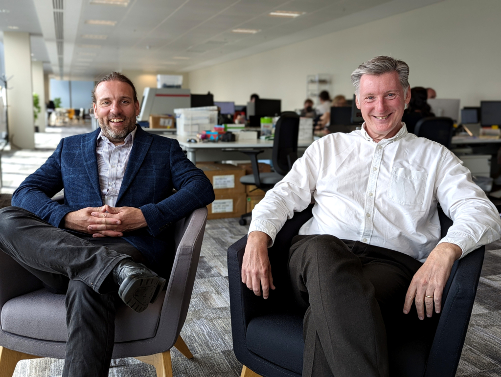 Left to right: Robin Taylor CTO and Dr Dan Daly CEO - picture contributed