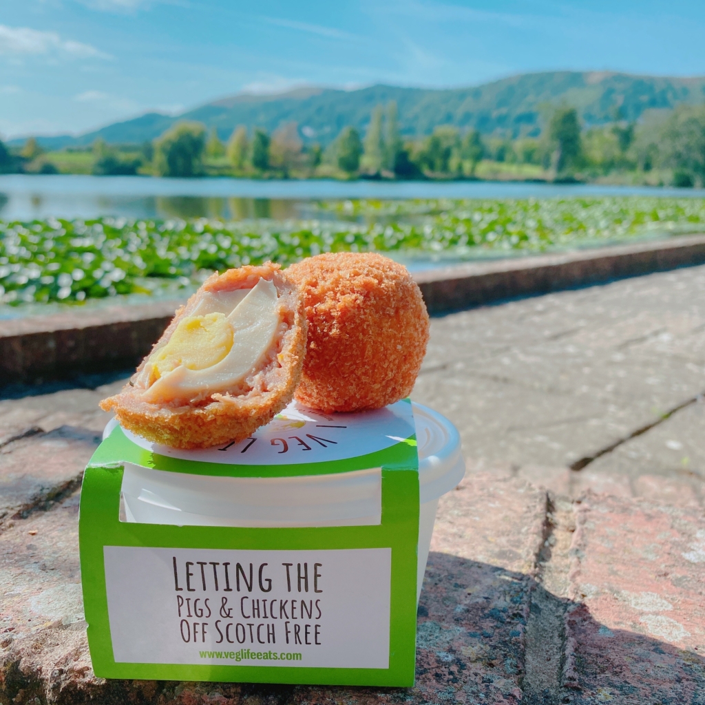 The innovative vegan Scotch Egg created by Veg Life founder Rhian Caffull - picture contributed