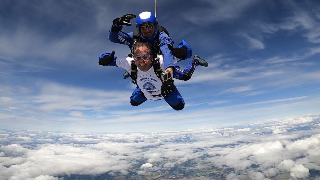 The Business Magazine article image for: Barratt Homes employee jumps out of plane to raise money for Bristol Children's Hospital