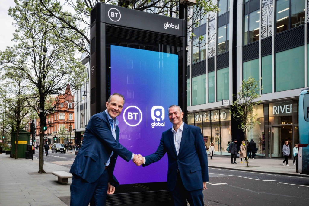 The Business Magazine article image for: BT and Global launch partnership to upgrade UK’s street furniture