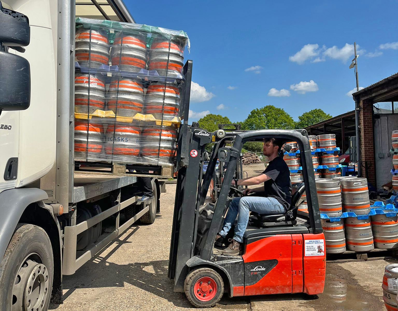 Three Acre beer leaves the brewery, destined for over 20 outlets across Sweden - picture contributed